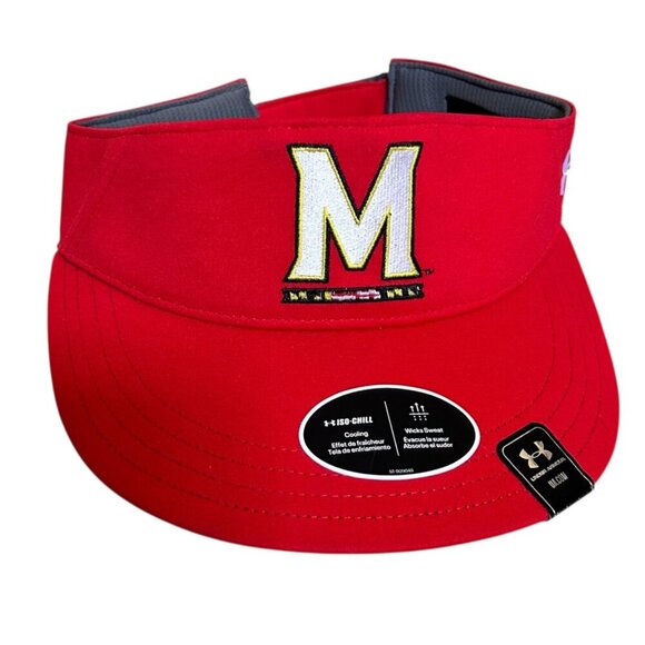 Maryland Terrapins Terps Under Armour Men Adult Visor One Size - Picture 1 of 6